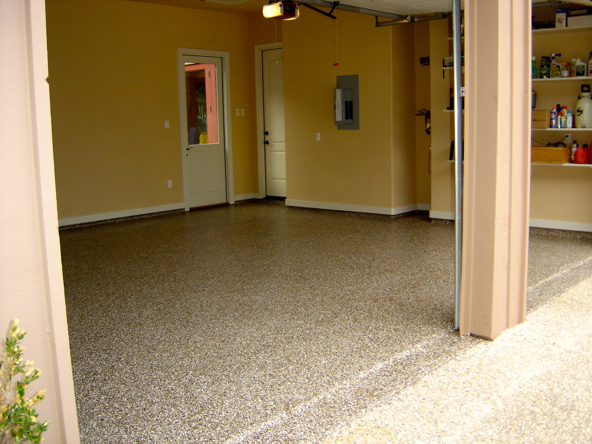 Garage floor after AmazaCrete coating