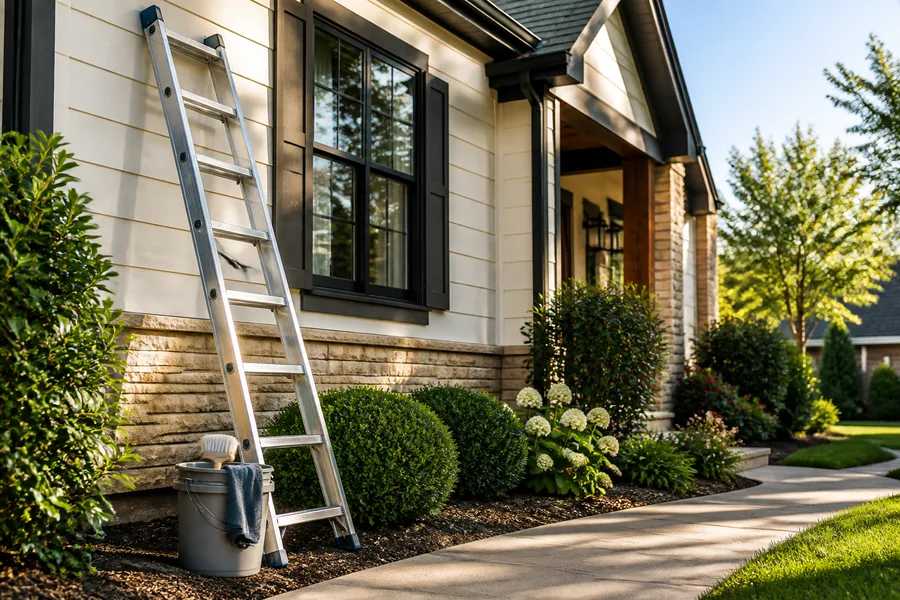 Exterior upkeep and curb appeal maintenance by HUGS Home Improvement